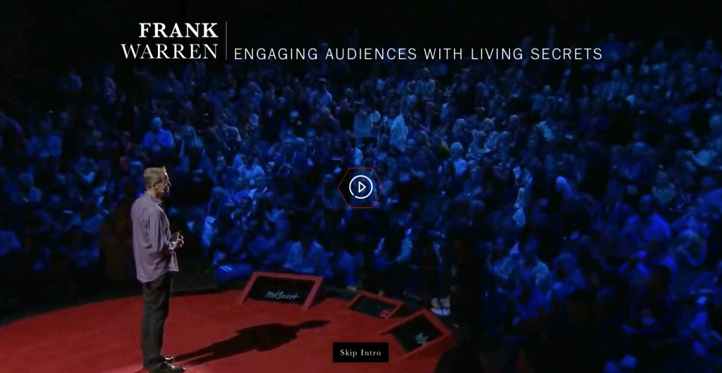 PostSecret Live Frank Warren’s New Speaker Site